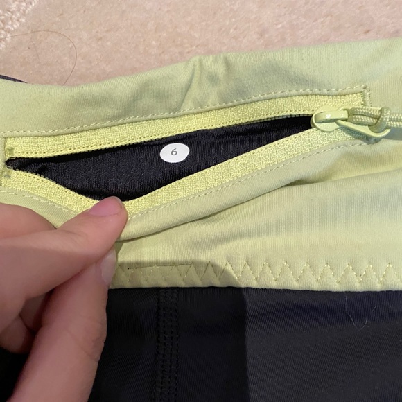 Lululemon Yellow Crop Leggings - Picture 2 of 4